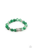Soothes The Soul - Green Lava Bracelet Paparazzi Accessories