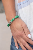 Soothes The Soul - Green Lava Bracelet Paparazzi Accessories