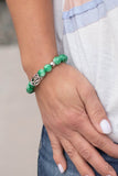 Soothes The Soul - Green Lava Bracelet Paparazzi Accessories