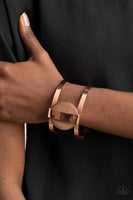 Organic Fusion Copper Wood Cuff Bracelet Paparazzi Accessories