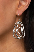 Artisan Relic - Silver Wired Earrings Paparazzi Accessories