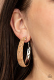 A CORK In The Road Silver Hoop Earrings Paparazzi Accessories