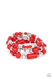 Perfectly Prismatic - Red Bracelets Paparrazi Accessories