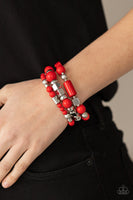 Perfectly Prismatic - Red Bracelets Paparrazi Accessories