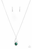 Gala Gleam - Green Bling Long Necklace Paparazzi Accessories