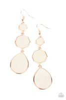 Progressively Posh - Rose Gold long earrings Paparrazi Accessories