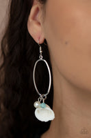 This Too SHELL Pass - Blue Earrings Paparrazi Accessories