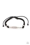 To Live, To Learn, To Love - Black Bracelet  Paparazzi Accessories