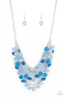 Fairytale Timelessness - Blue Crystal Necklace Paparrazi Accessories