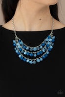 Fairytale Timelessness - Blue Crystal Necklace Paparrazi Accessories
