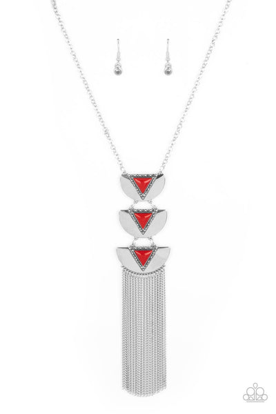 Gallery Expo - Red Tassel Necklace Paparazzi Accessories