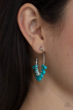 Poshly Primitive Blue Turquoise Hoop Earrings Paparazzi Accessories