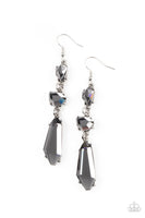 Sophisticated Smolder - Silver Smoky Earrings Paparazzi Accessories