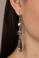 Sophisticated Smolder - Silver Smoky Earrings Paparazzi Accessories