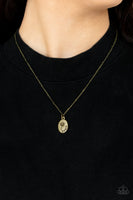 Be The Peace You Seek - Brass Necklace Paparazzi Accessories