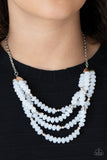Best POSH-ible Taste - White Necklace Paparrazi Accessories