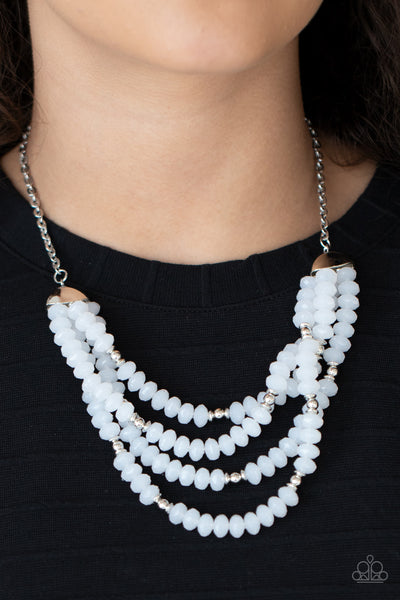 Best POSH-ible Taste - White Necklace Paparrazi Accessories