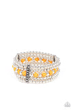 Gloss Over The Details - Orange Bracelet Paparrazi Accessories