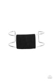 Free Expression - Black Cuff Bracelet Paparazzi Accessories