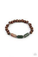 ZEN Most Wanted - Brown Bracelet Urban Paparazzi Accessories