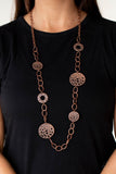 HOLEY Relic - Copper Necklace Paparazzi Accessories