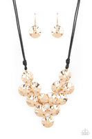 Token Treasure - Gold Necklace Paparazzi Accessories