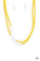 Extended STAYCATION - Yellow Necklace Paparazzi Accessories