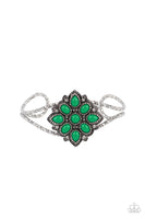 Happily Ever APPLIQUE - Green Cuff Bracelet Paparrazi Accessories