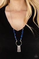 With Your ART and Soul - Blue Pebble Necklace Paparazzi Accessories