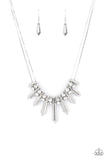Dangerous Dazzle - White Bling Necklace Paparazzi Accessories