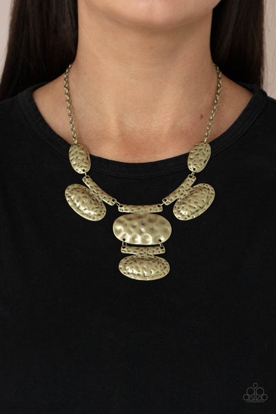 Gallery Relic - Brass Necklace Paparrazi Accessories