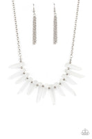 Ice Age Intensity - White Necklace Paparazzi Accessories
