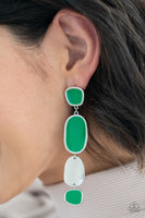 All Out Allure - Green Silver Paparazzi Accessories