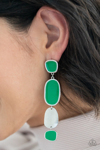 All Out Allure - Green Silver Paparazzi Accessories