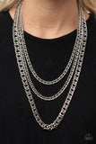 Chain of Champions - Silver Necklace Paparazzi Accessories