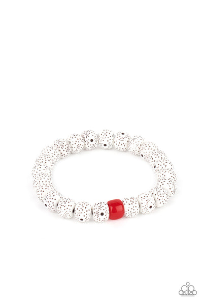 ZEN Second Rule - Red Lava bracelet Paparazzi Accessories