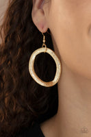 Industrial Intimidation - Gold chain link necklace Paparrazi Accessories