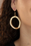 Industrial Intimidation - Gold chain link necklace Paparrazi Accessories