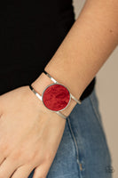Colorful Cosmos - Red Cuff Bracelet Paparazzi Accessories
