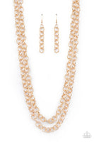 Grunge Goals - Gold Chain Necklace Paparazzi Accessories