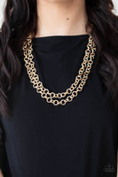 Grunge Goals - Gold Chain Necklace Paparazzi Accessories