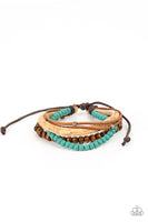 STACK To Basics - Blue Bracelet Paparrazi Accessories