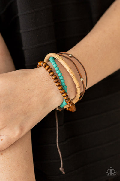 STACK To Basics - Blue Bracelet Paparrazi Accessories