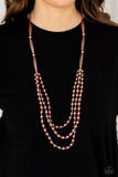 Beaded Beacon - Copper Necklace Paparazzi Accessories