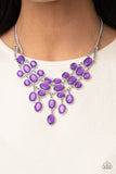 Serene Gleam - Purple Necklace Paparazzi Accessories