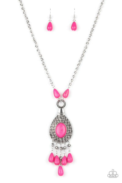 Cowgirl Couture - Pink Necklace Paparazzi Accessories