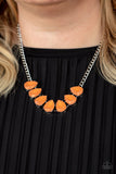 Above The Clouds - Orange Necklace Paparazzi Accessories