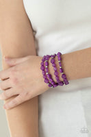 Nice GLOWING! - Purple Bracelet Paparazzi Accessories
