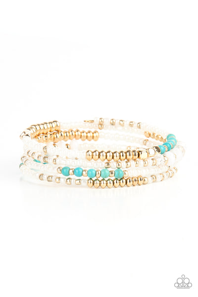 Infinitely Dreamy - Gold Seed Bead Bracelet Paparazzi Accessories