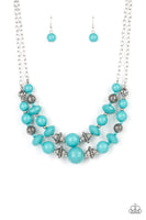Upscale Chic - Blue Necklace Paparazzi Accessories